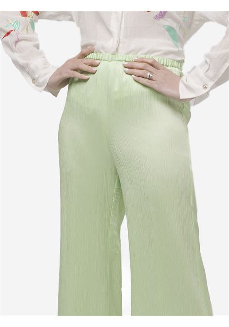 pantalone con elastico in raso di viscosa creponne FORTE FORTE | Pantaloni | 12360MYPANTS6053